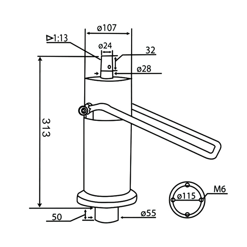 High Quality Salon Chair Hydraulic Pump (DA-10-01)