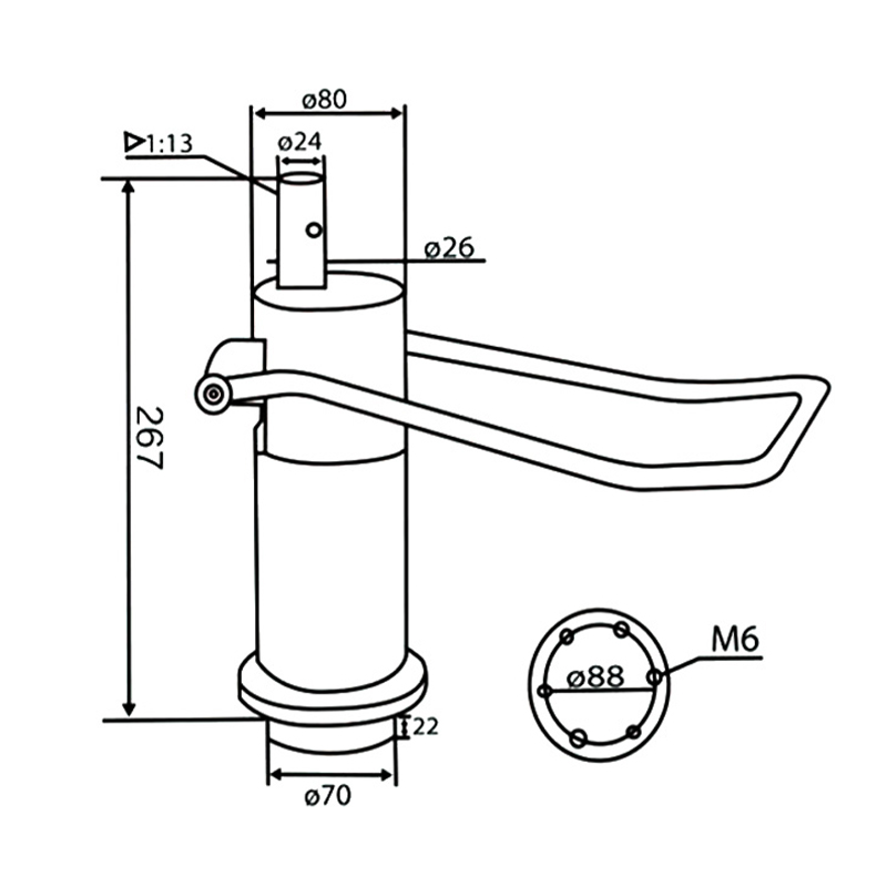 Styling Chair Higher Hydraulic Pump (DA-13)