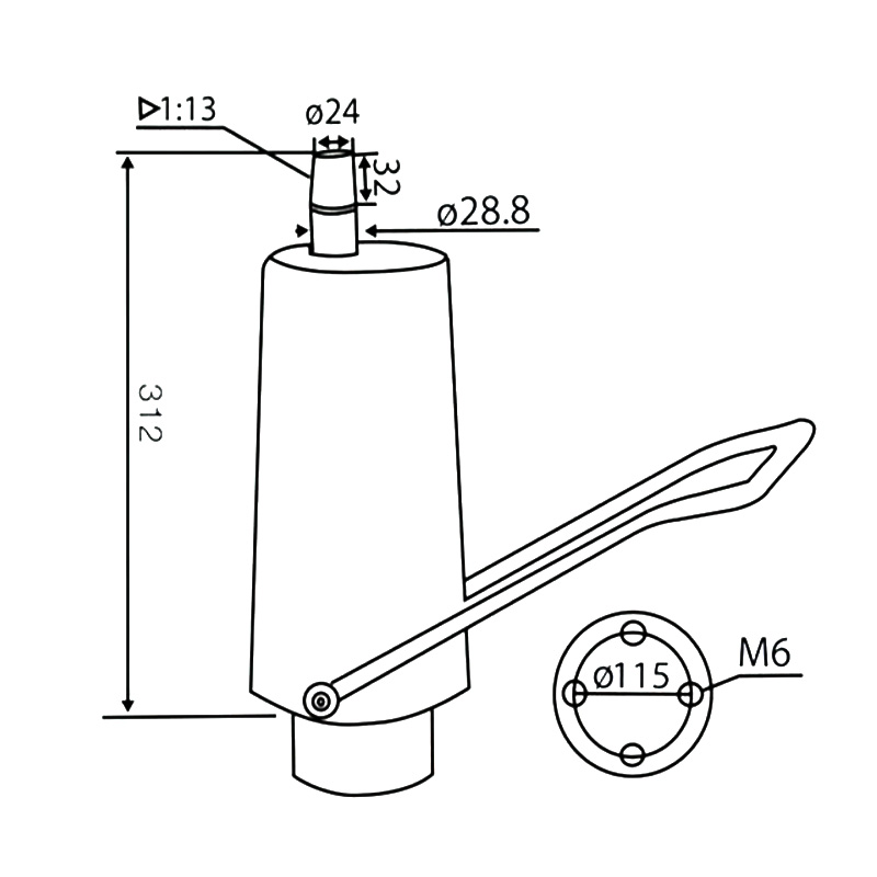 Hydraulic Pump for Barber Chair ( DA-16 )