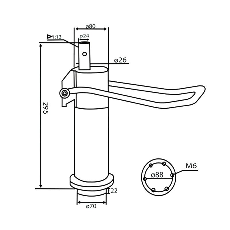 Styling Chair Flat Hydraulic Pump (A2)