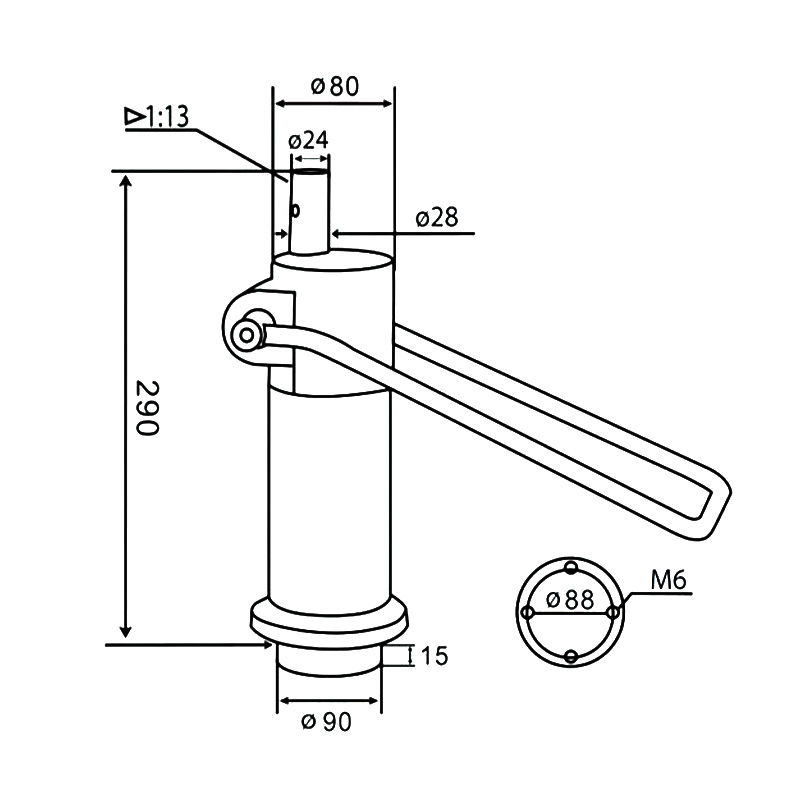 Salon Chair Hydraulic Pump(DA-26-02)